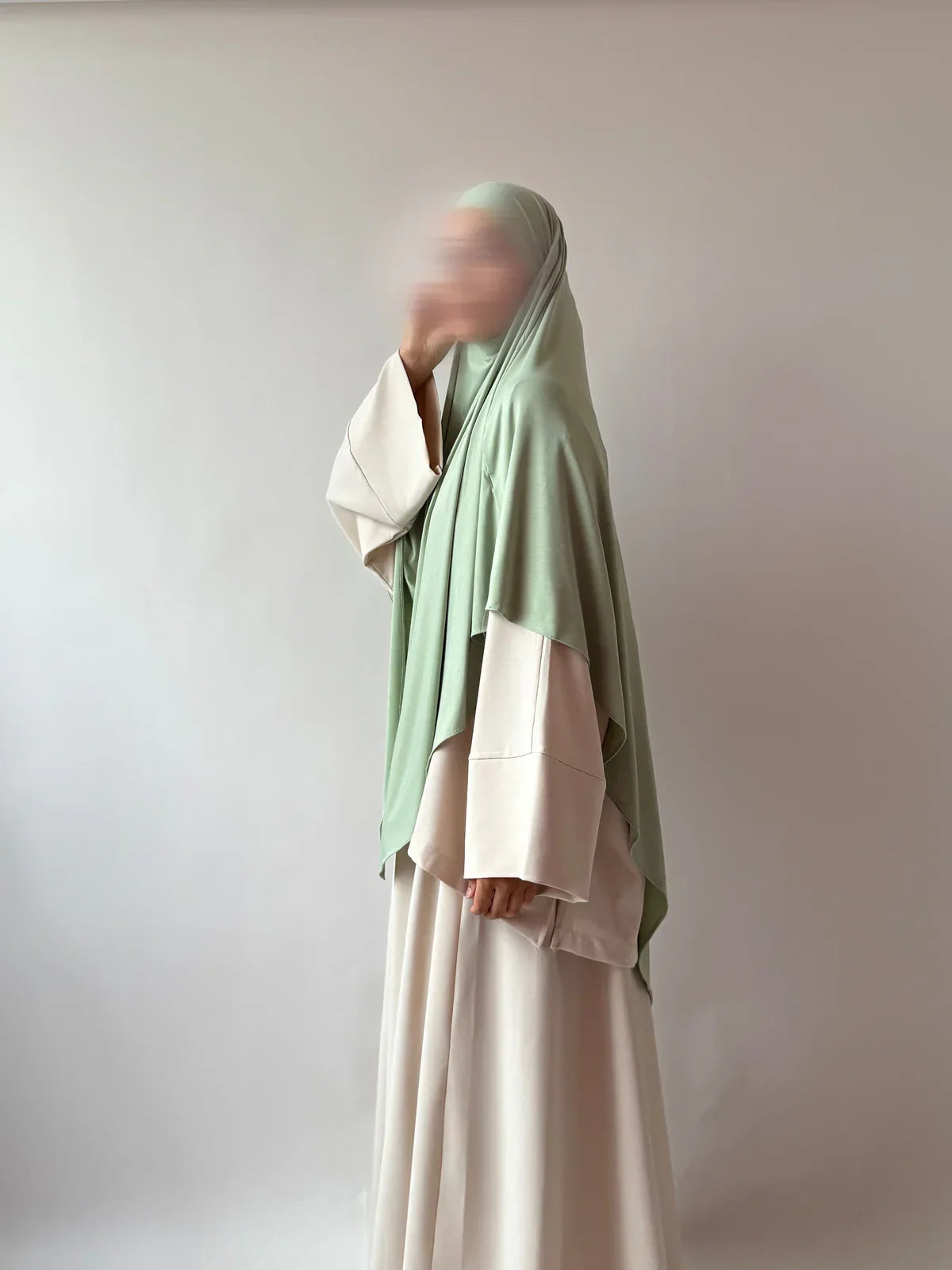 KHIMAR JERSEY BAMBOO COURT [VERT PASTEL]