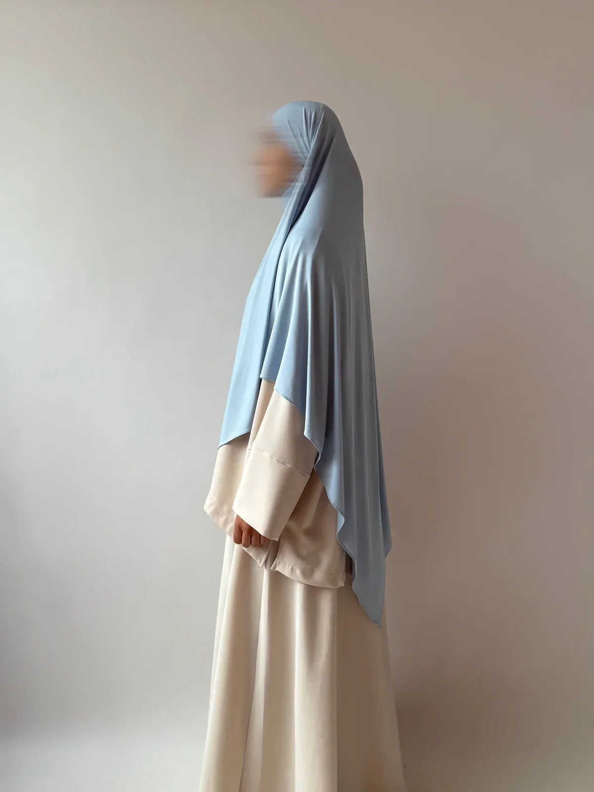 KHIMAR JERSEY BAMBOO COURT [BLEU CLAIR]